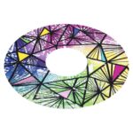 Bestway Stained Glass swim ring with transparent top, Ø119 cm