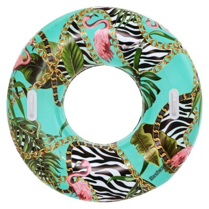 Bestway Обрач за пливање Floral Fantasy со две рачки, Ø114 cm