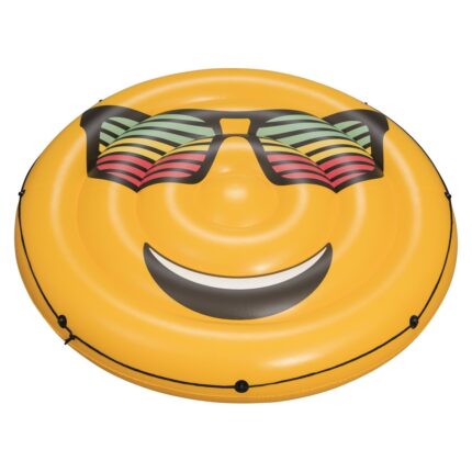 Bestway Smiley inflatable floating island with sunglasses, Ø188 cm
