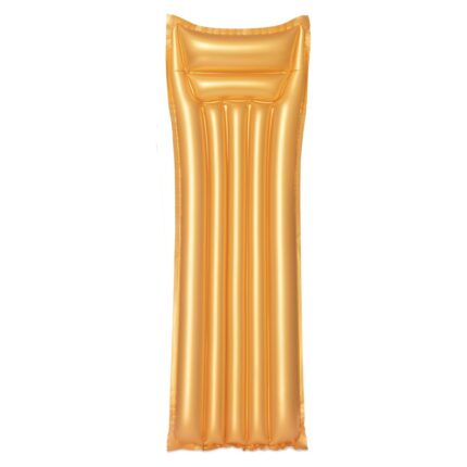 Bestway Dyshek i fryrë Gold me jastëk, ar metalik, 183 x 69 cm