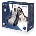 Bestway Perdura inflatable armchair, 102 x 84 x 74 cm, black-gray