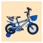 Children's bicycle Super Rider 12″ with basket and training wheels