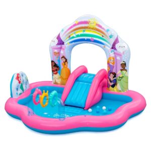 Bestway Disney Princess центар за игра со базен и лизгалка, 221 x 193 x 140 cm
