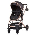 Chipolino Estelle 2-in-1 baby stroller, Ebony (black)