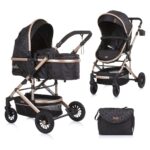 Chipolino Estelle 2-in-1 baby stroller, Ebony (black)