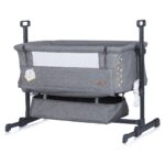 Chipolino Close to me co-sleeping bedside crib, Platinum