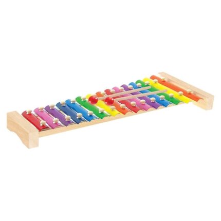 PlayWood Metalofon prej druri me 15 tone metalike dhe 2 shkopinj