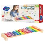 PlayWood Wooden metallophone with 15 metal notes and 2 mallets