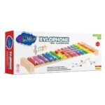 PlayWood Wooden metallophone with 15 metal notes and 2 mallets