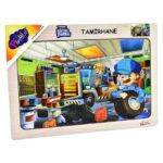 PlayWood Puzzle prej druri Servis makinash, 20 pjesë (4 modele)
