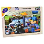 PlayWood Puzzle prej druri Servis makinash, 20 pjesë (4 modele)