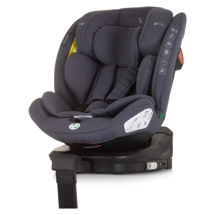 Karrige makine Chipolino Tourino i-Size 40–150 cm, ISOFIX 360°, Granite