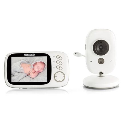 Video monitor për bebe Chipolino Polaris me ekran LCD 3,2 inç, i bardhë