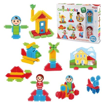 Dede Кактус коцки за градење Cactus Blocks, 75 делови