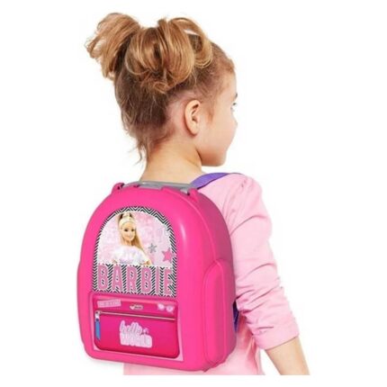 Dede Barbie market set in a backpack with cash register and products