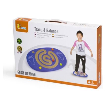 Viga Wooden balance board with maze and balls Trace &amp; Balance