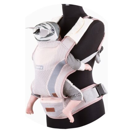 Mbartëse ergonomike për bebe Chipolino Bobby Fly, 3,5–15 kg, rozë