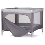 Chipolino Pop Up portable playpen 100×100 cm, Hippo grey