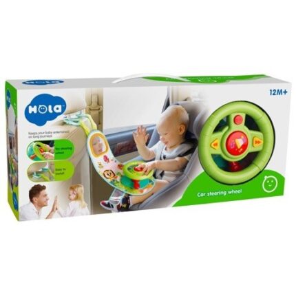 HOLA Timon muzikor për bebe, lodër për në makinë, jeshil