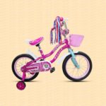 Rapid Candy children’s bicycle 16 inch, pink, with training wheels