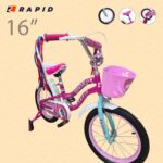 Rapid Candy children’s bicycle 16 inch, pink, with training wheels