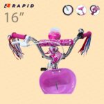 Rapid Candy children’s bicycle 16 inch, pink, with training wheels