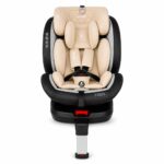 Baby Mascot Sediljë makine ROYAL i-Size 360° me ISOFIX dhe këmbë mbështetëse, krem-zi