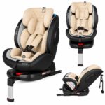 Baby Mascot Sediljë makine ROYAL i-Size 360° me ISOFIX dhe këmbë mbështetëse, krem-zi