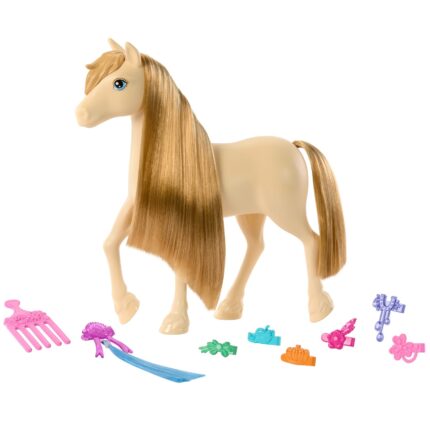 Barbie Pony Mysteries with a long mane and 8 styling accessories