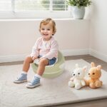 Dolu Nuve Premium potty with lid and removable container, green