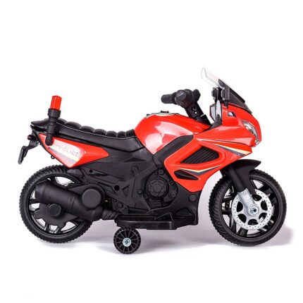 Motor me bateri Chipolino Patrol 6 V, i kuq, në stil policie
