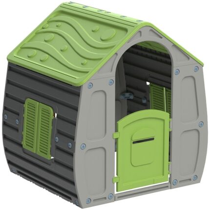 Chipolino Magical House children's playhouse, grey with green roof