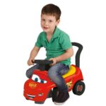 Dede Cars Lightning McQueen push toy with push handle, red
