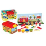Dede Play-Doh School Bus play dough set, bus-shaped case