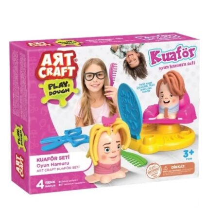 Dede ART CRAFT “Hair Salon” play dough set, 4 colours of play dough