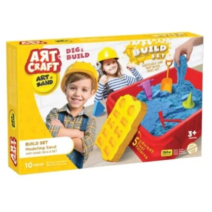 Dede ART CRAFT Build Set modelling sand, 750 g, 10 pieces