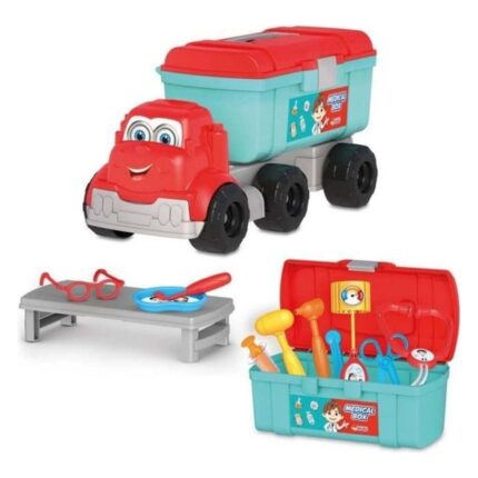 Dede Камион со доктор сет Medical Box, 12 делови