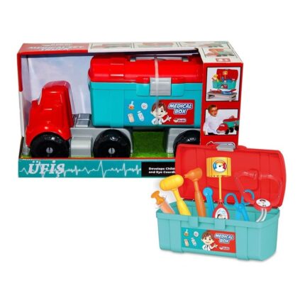 Dede Камион со доктор сет Medical Box, 12 делови