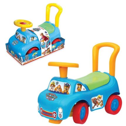 Lodër shtyrëse Dede Paw Patrol me dorezë shtyrëse, blu