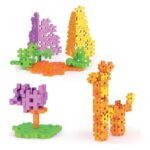 Dede Fun-Fun Puzzle construction set for 3D figures, 128 pieces