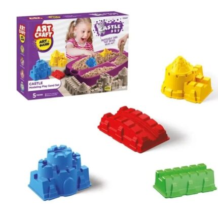 Dede ART CRAFT Castle Set modelling sand, 600 g, 5 pieces