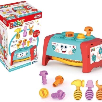 Dede baby workbench with sorter and tools, from 12 months