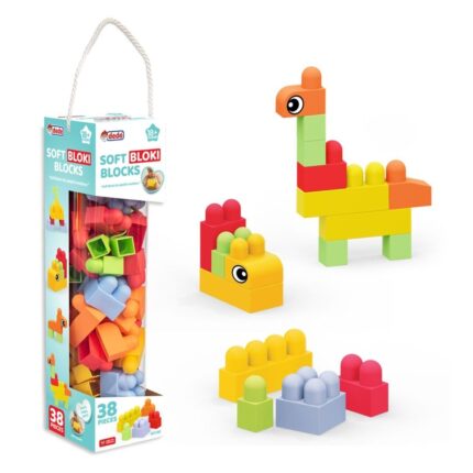 Dede Soft Bloki soft building blocks in a tube, 38 pieces