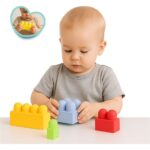 Kube të buta ndërtimi Dede Soft Bloki në tub, 38 pjesë