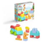 Dede Soft Bloki Truck Set soft blocks with dump truck, 24 pieces