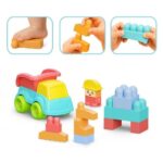 Dede Soft Bloki Truck Set soft blocks with dump truck, 24 pieces