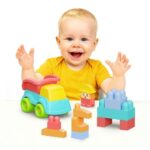Dede Soft Bloki Truck Set soft blocks with dump truck, 24 pieces