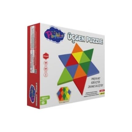 PlayWood Wooden triangle puzzle
