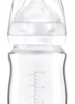 Bebedor Shishe qelqi për ushqyerje 120 ml, rezistente ndaj nxehtësisë