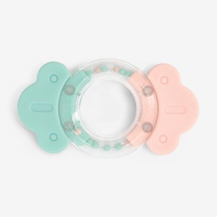 Kikka Boo Rattle and teether Bonbon with silicone teethers, pink